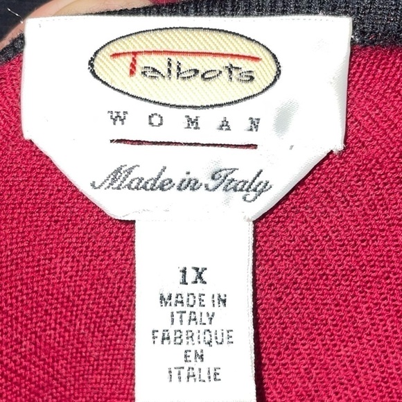 Talbots Sweater Set Tank Top Sleeveless and Long Sleeve Full Zip Cardigan Wool - Picture 10 of 12